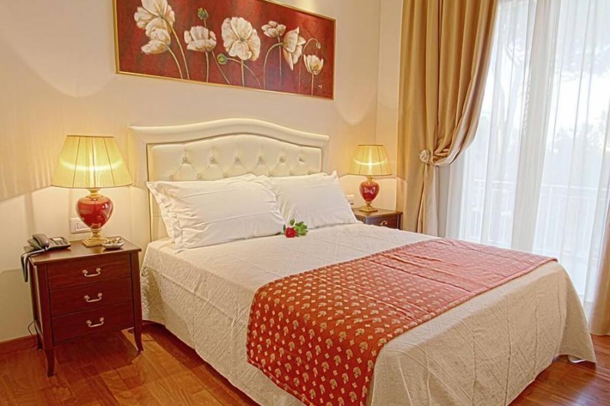 Ropa de cama de alta calidad y minibar