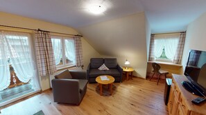 Standard Suite, 2 Bedrooms, Non Smoking, Balcony | Living area