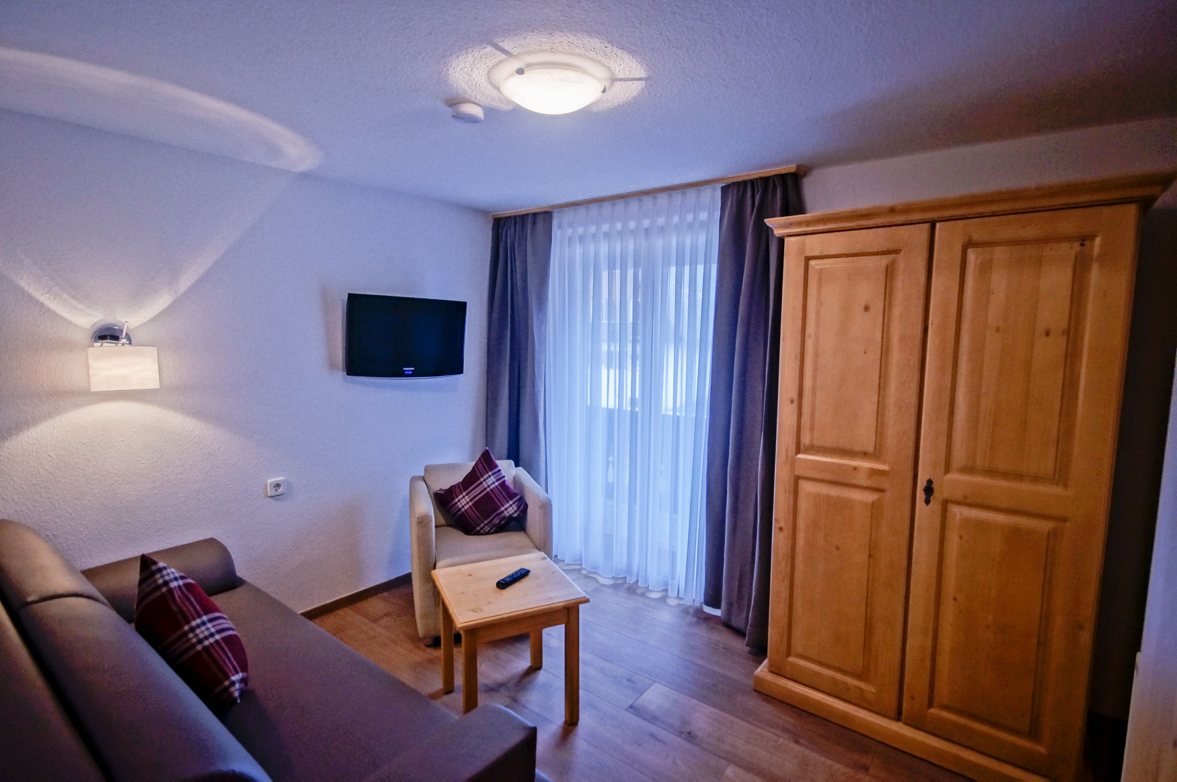 standard suite, 1 bedroom, non smoking, balcony | living area | 40-inch flat-screen tv with satellite channels, tv
