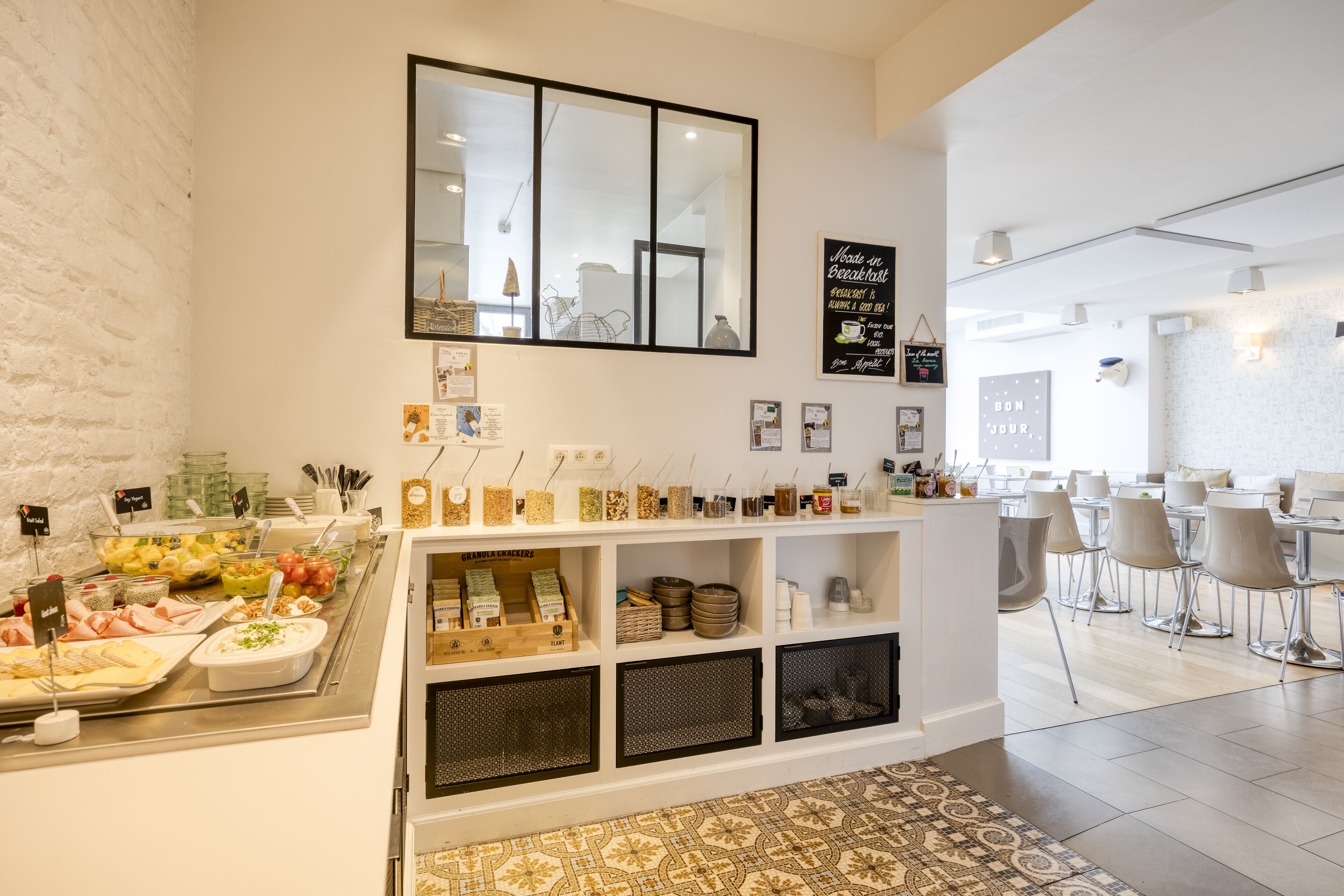 daily buffet breakfast (eur 19.5 per person)