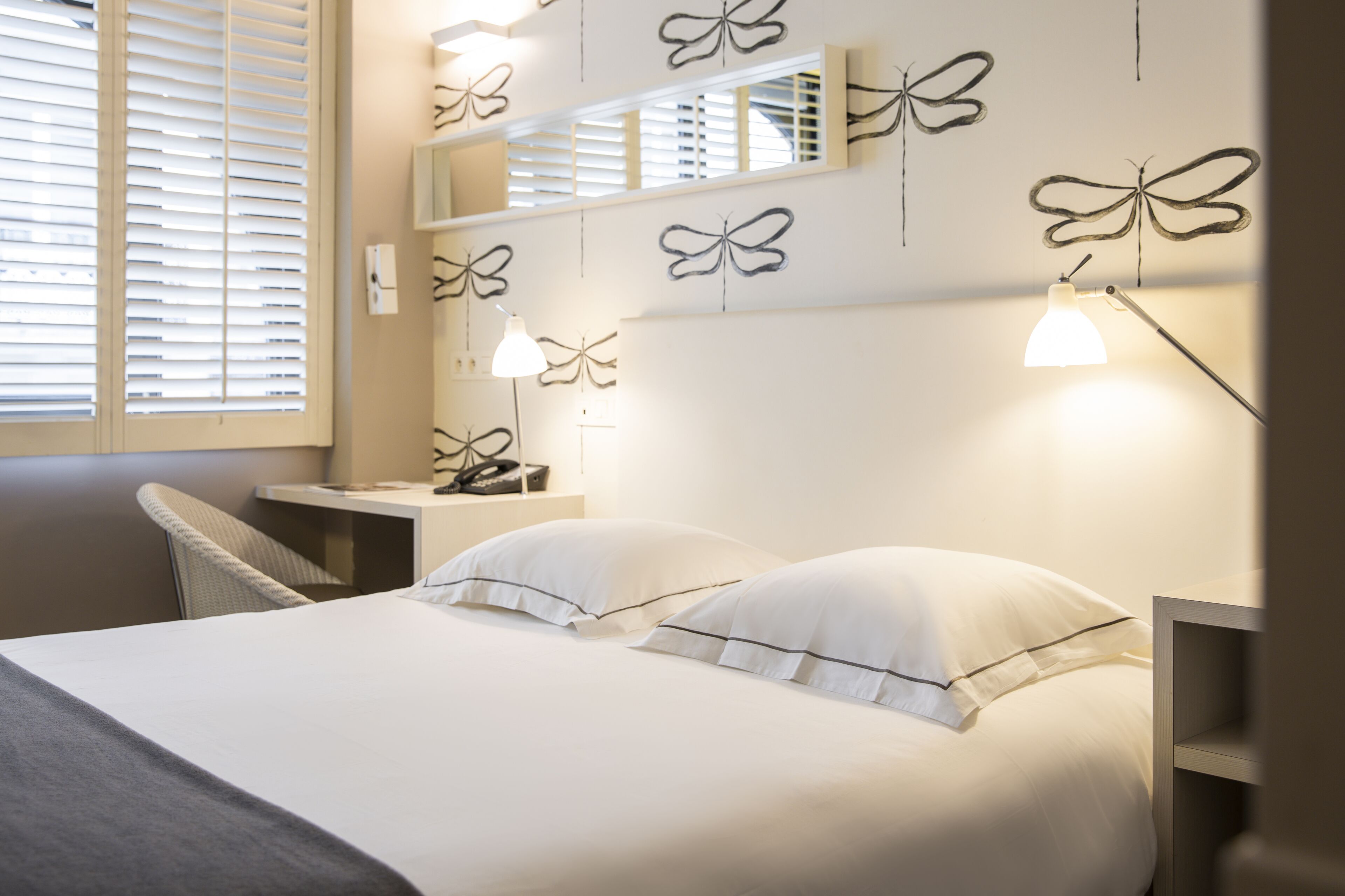 comfort room | premium bedding, in-room safe, individually decorated