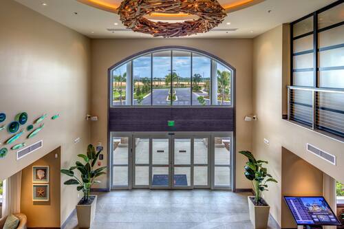 Interior entrance
