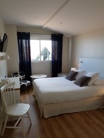 Habitación Deluxe doble | Ropa de cama de alta calidad y decoración individual