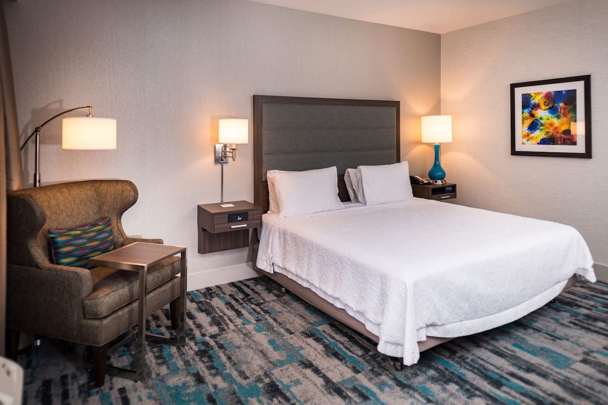 Room, 1 King Bed, Accessible, Non Smoking (Roll In Shower) | Desk, blackout drapes, iron/ironing board, free cribs/infant beds