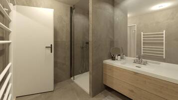 Shower, towels