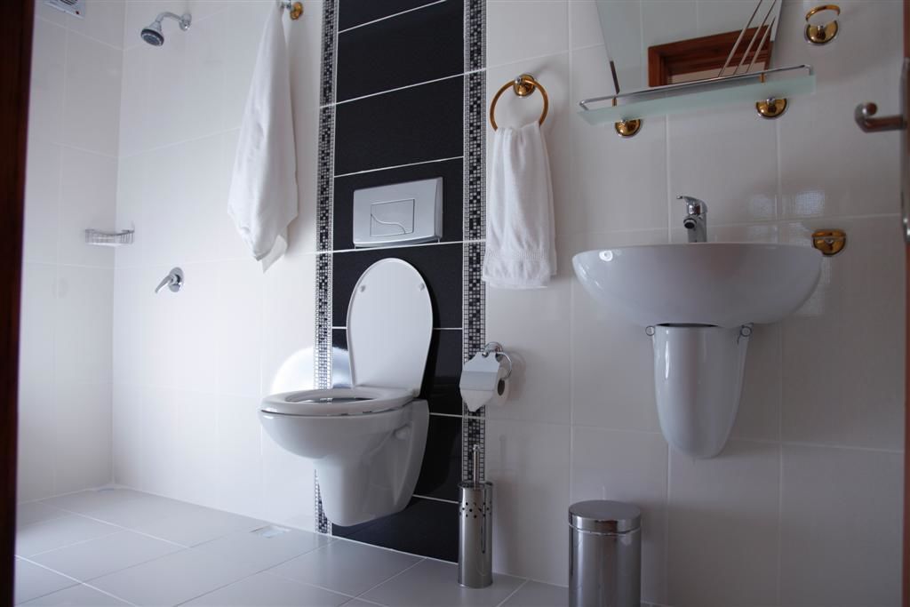 shower, hair dryer, slippers