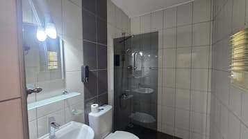 Shower, hair dryer