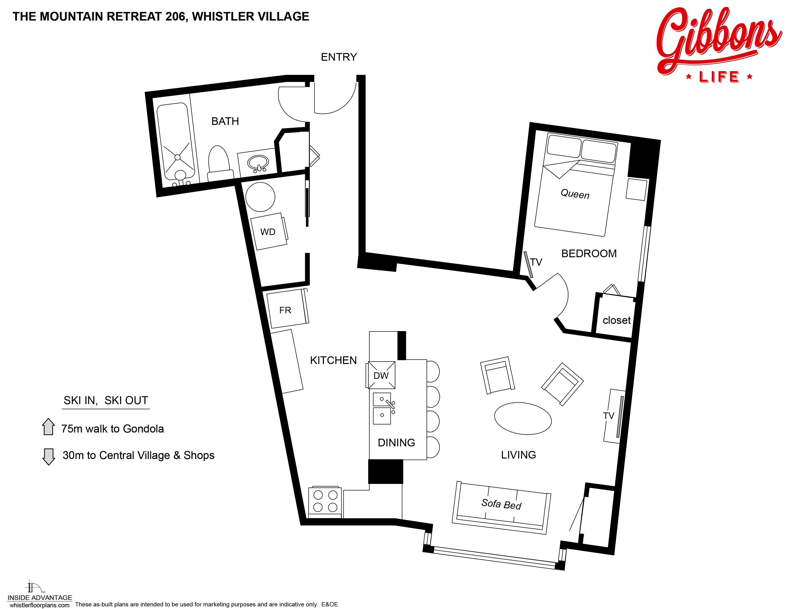 the whistler blackcomb suites | floor plan