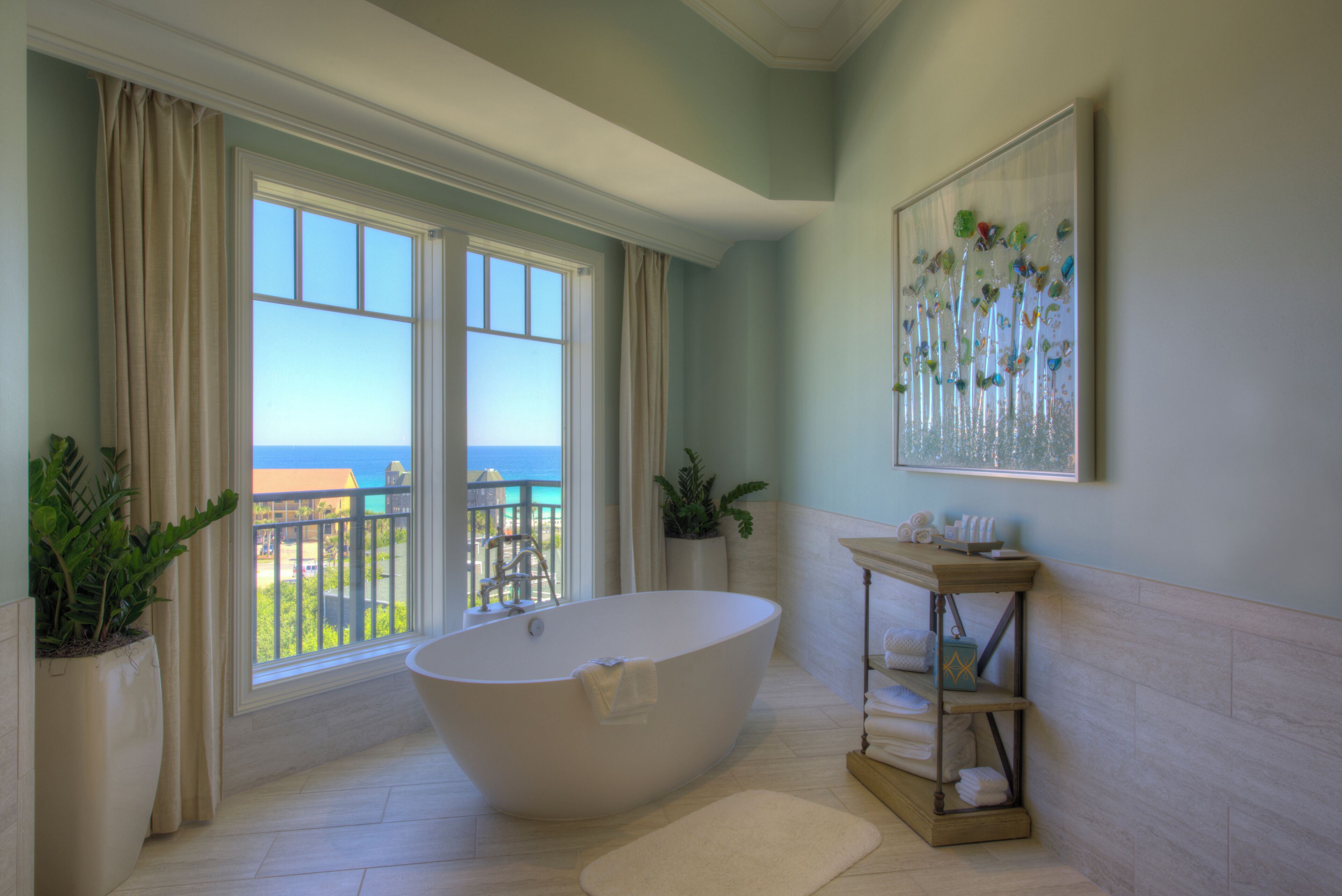 presidential suite (the hagerman) | bathroom | separate bathtub and shower, deep-soaking bathtub, rainfall showerhead