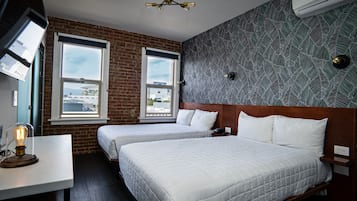 Two Full Beds | 1 bedroom, desk, iron/ironing board, free WiFi