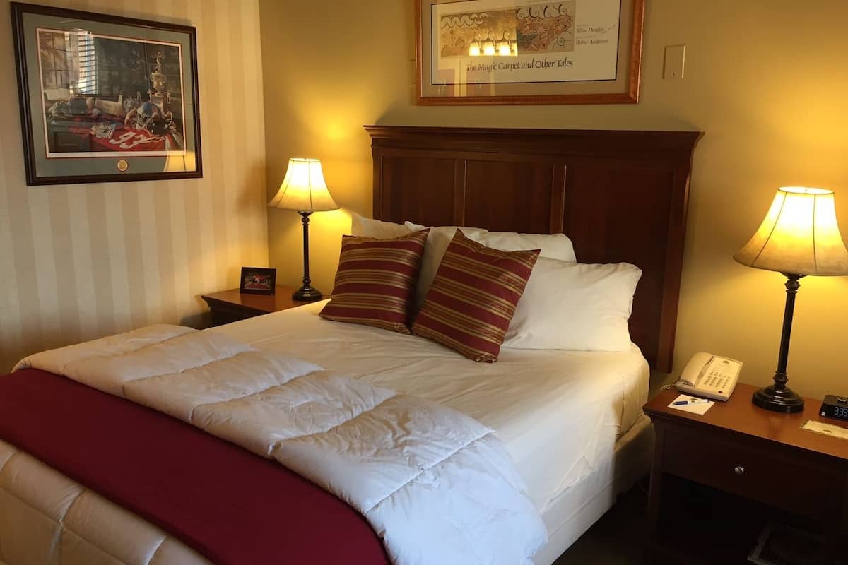 desk, blackout curtains, iron/ironing board, free wifi