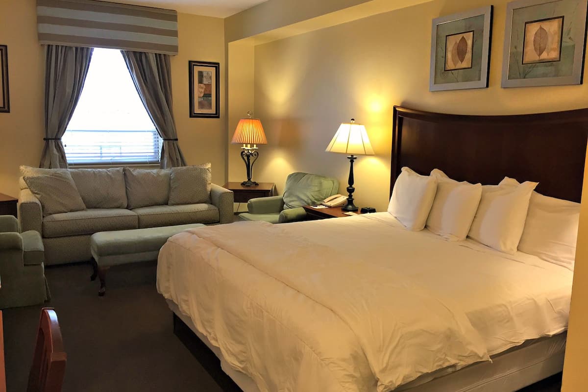 desk, blackout curtains, iron/ironing board, free wifi