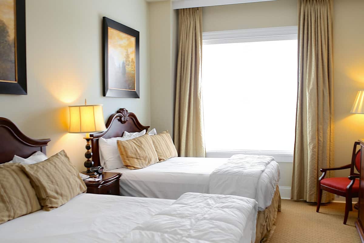 desk, blackout curtains, iron/ironing board, free wifi