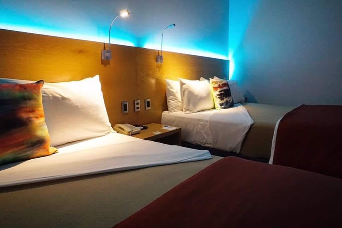 double room, 2 queen beds | premium bedding, down duvets, in-room safe, individually decorated