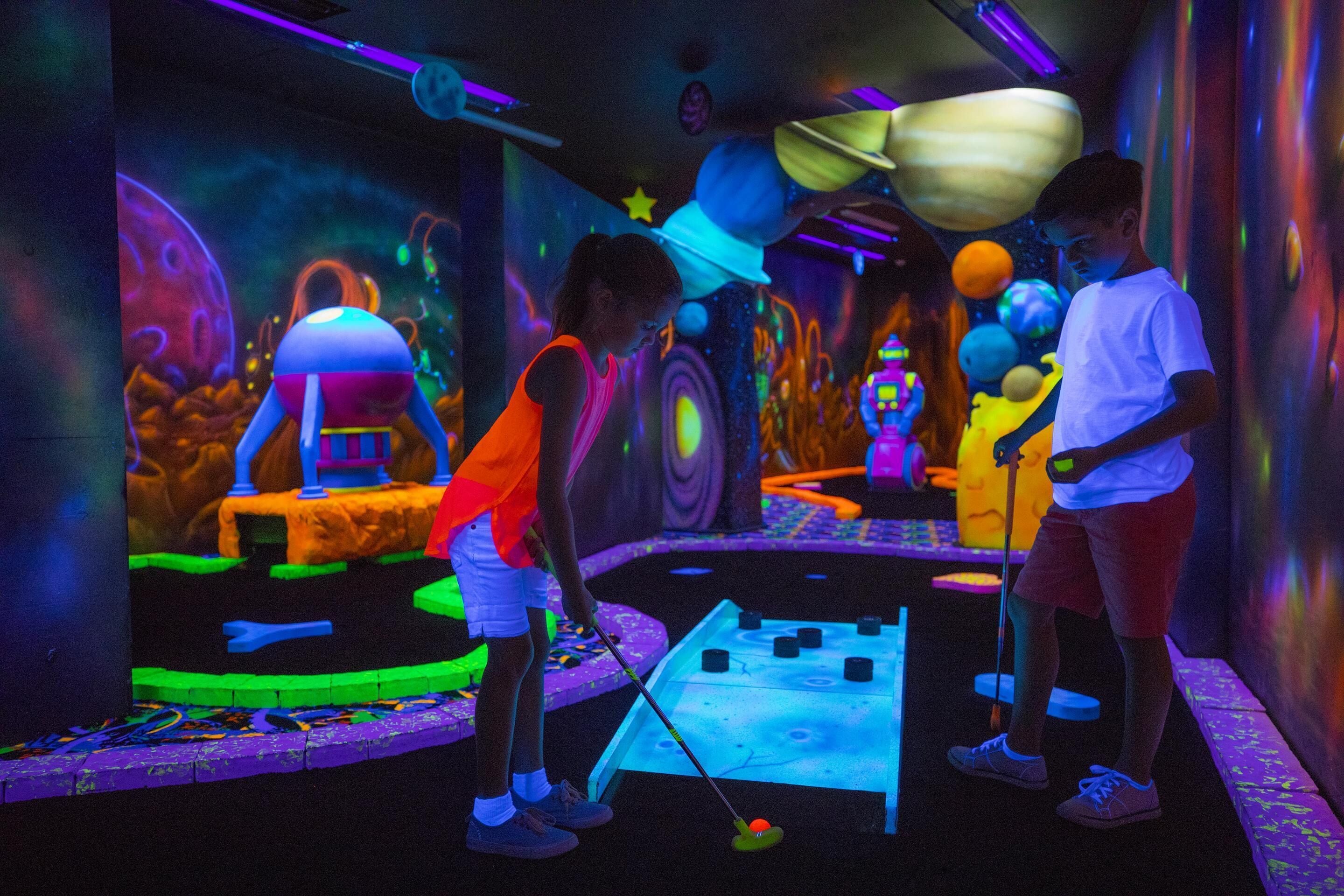 Zona de juegos infantil cubierta