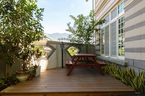 Uitzicht vanuit accommodatie