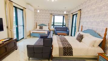 Family Room for 4 Madeli | Minibar, desk, blackout drapes, rollaway beds