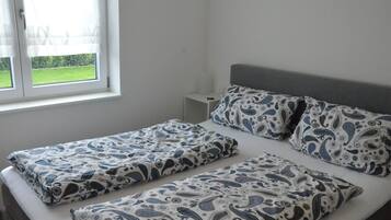 Premium bedding, free WiFi, bed sheets