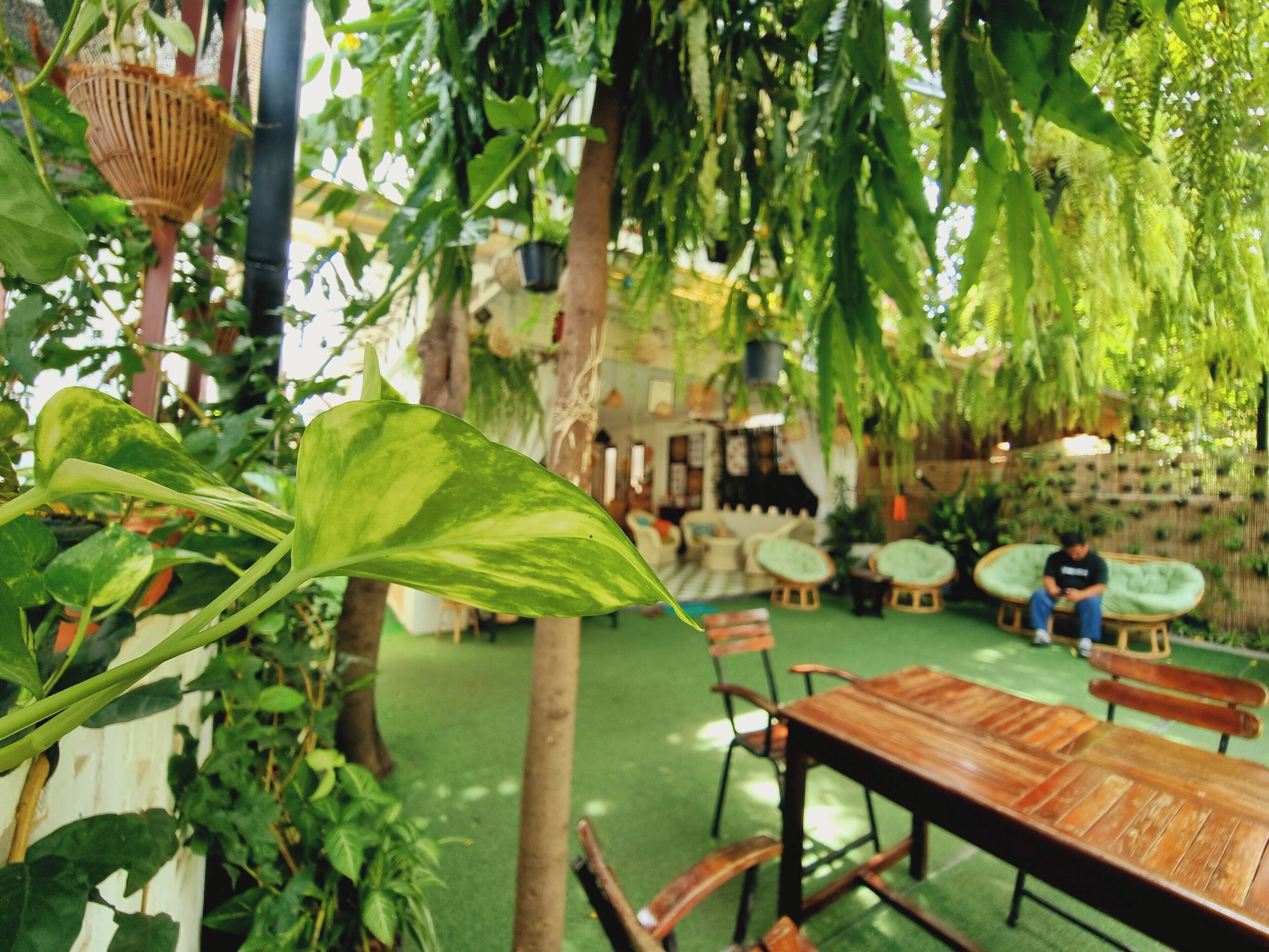 outdoor banquet area