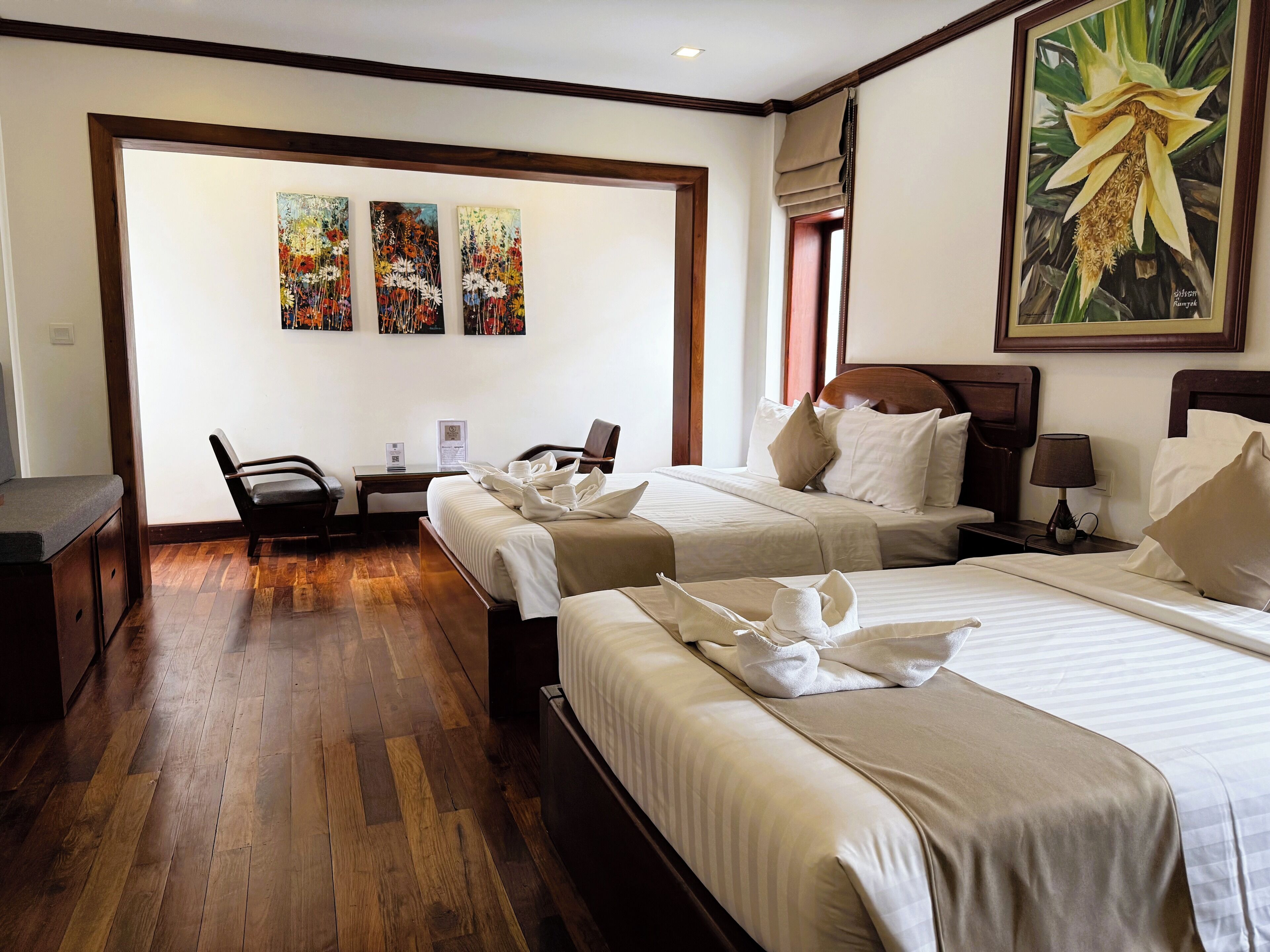 Family Room | 2 bedrooms, premium bedding, minibar, in-room safe