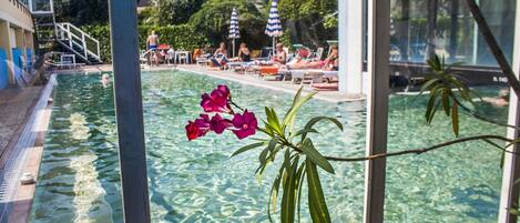 Indoor pool, outdoor pool