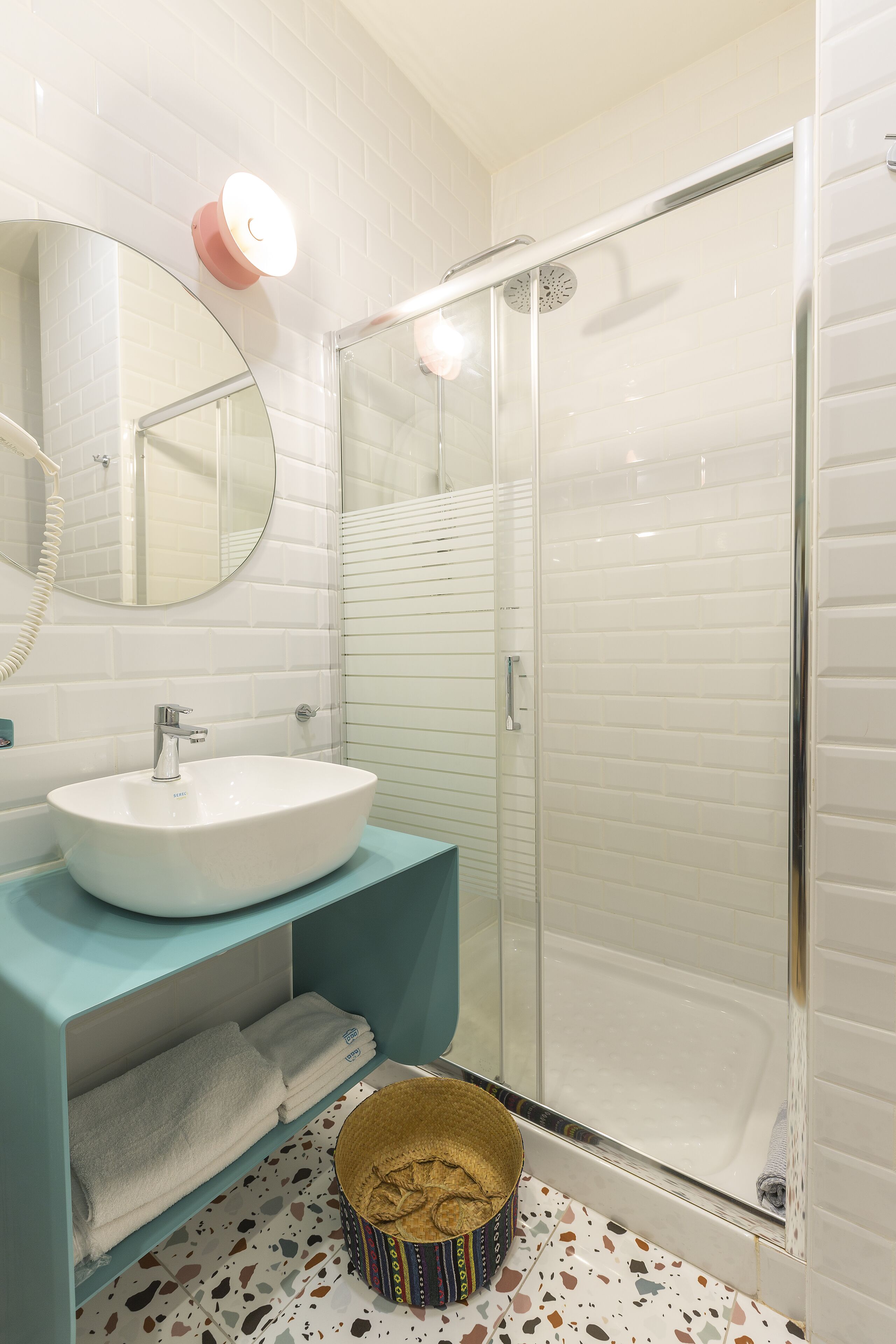 double room, city view | bathroom | shower, free toiletries, hair dryer, slippers