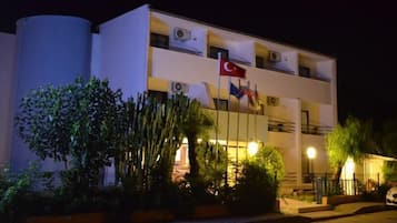 Front of property – evening/night