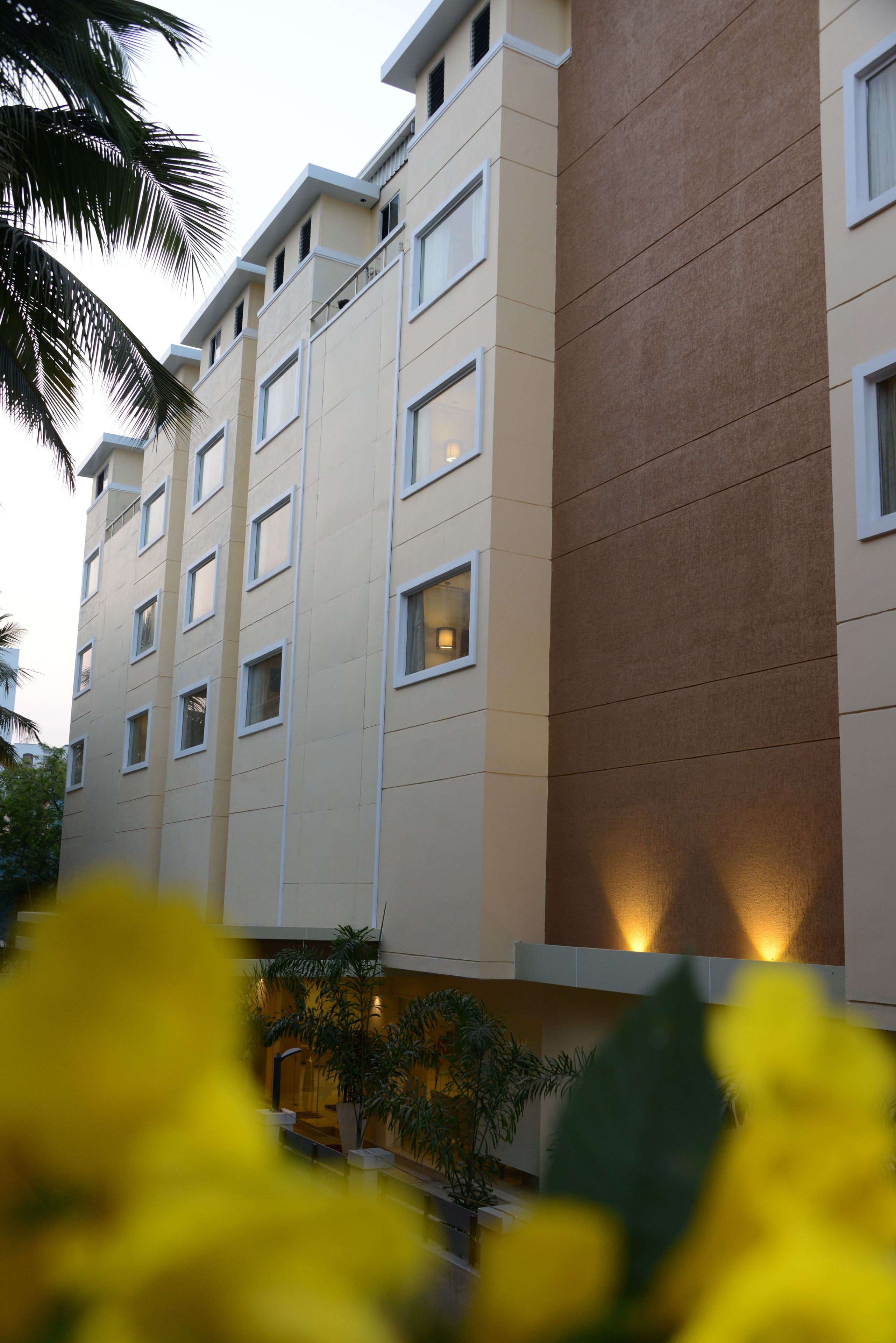 Front of property – evening/night