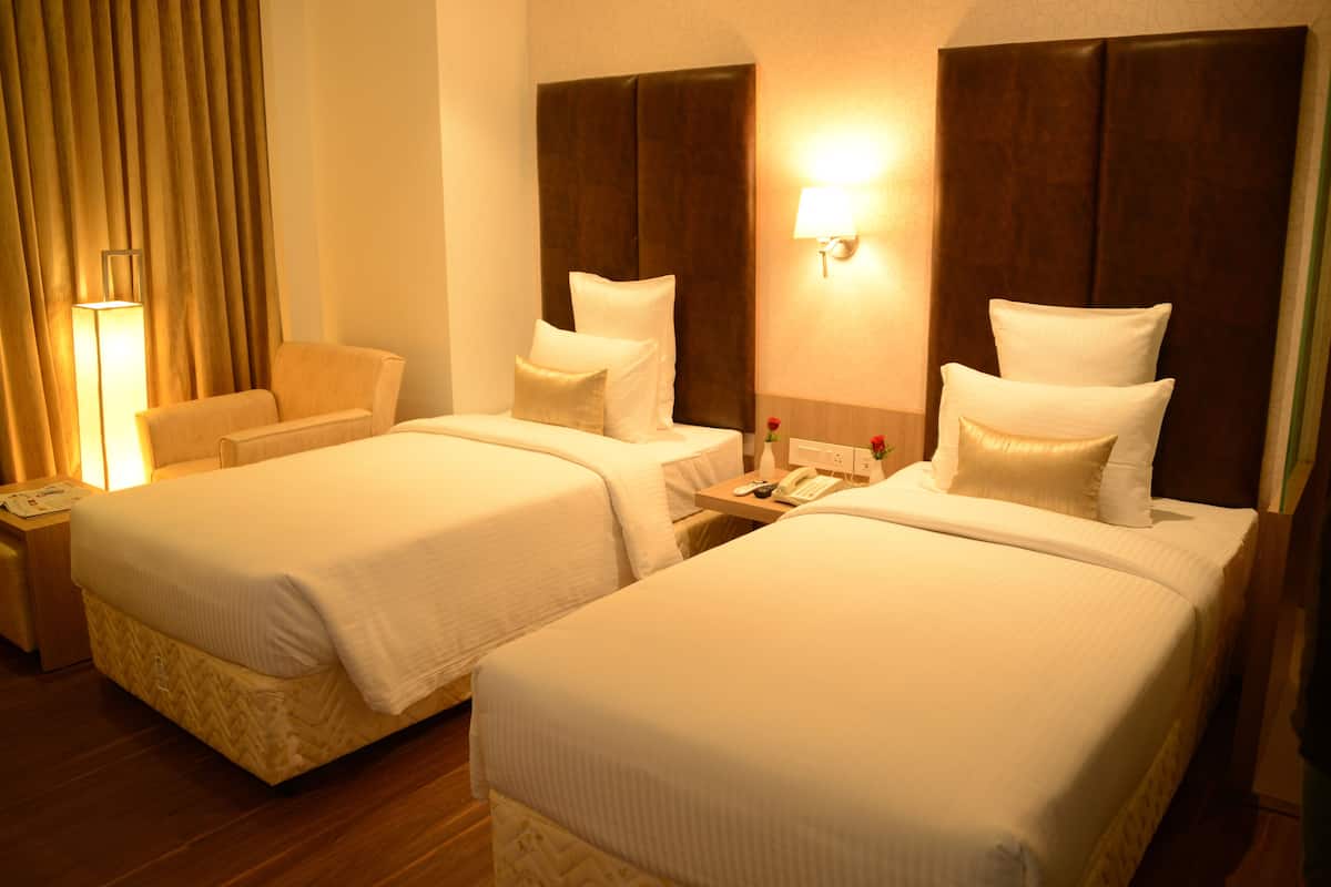 In-room safe, desk, blackout curtains, soundproofing