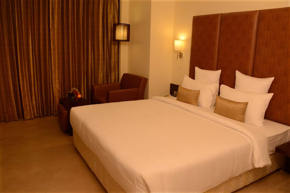In-room safe, desk, blackout curtains, soundproofing