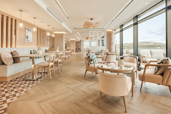 Rooftop bar, beach views, open select days