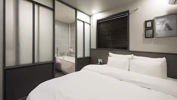 Couette en duvet d'oie, articles gratuits dans le mini-bar