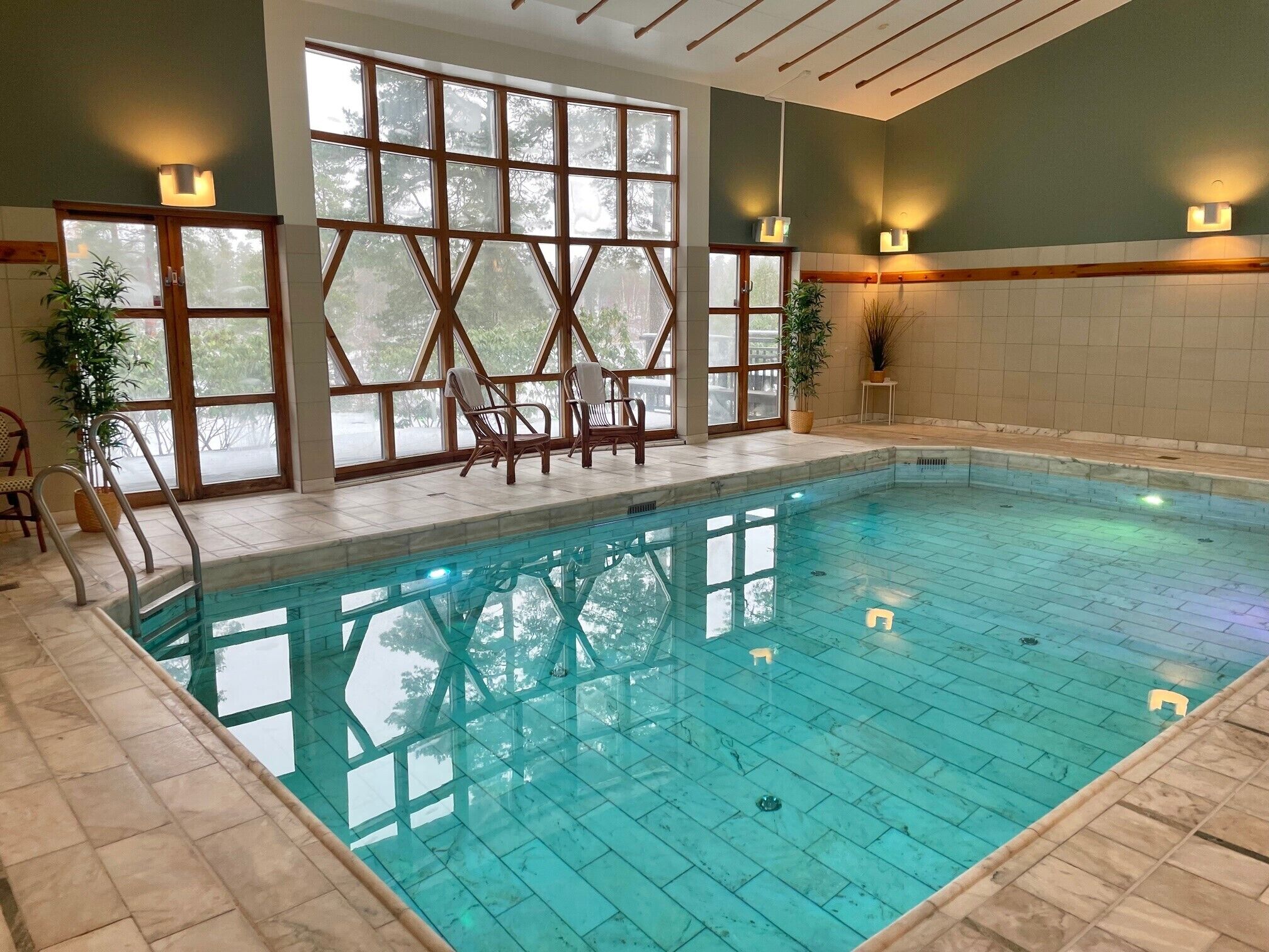 Una piscina techada
