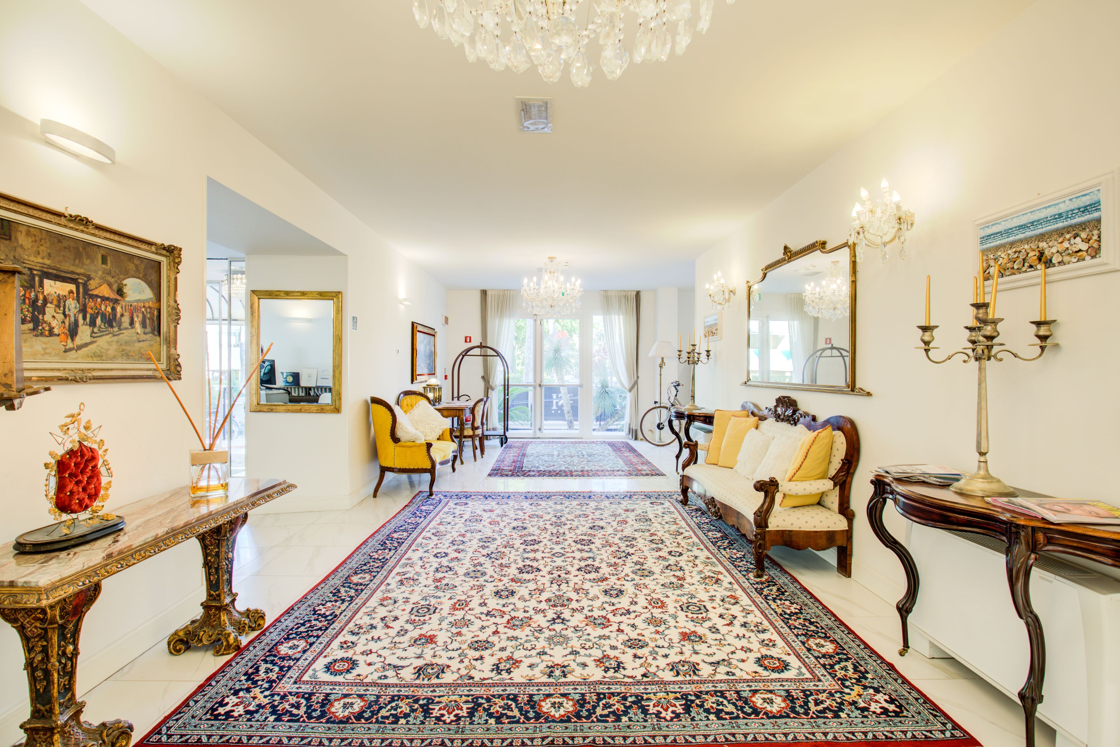 Sitteområde i lobbyen