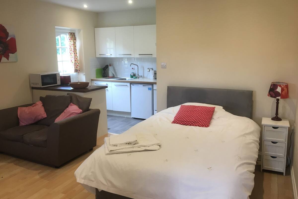 Departamento (The Forge Flat - self catering) | Tabla de planchar con plancha, wifi gratis y ropa de cama