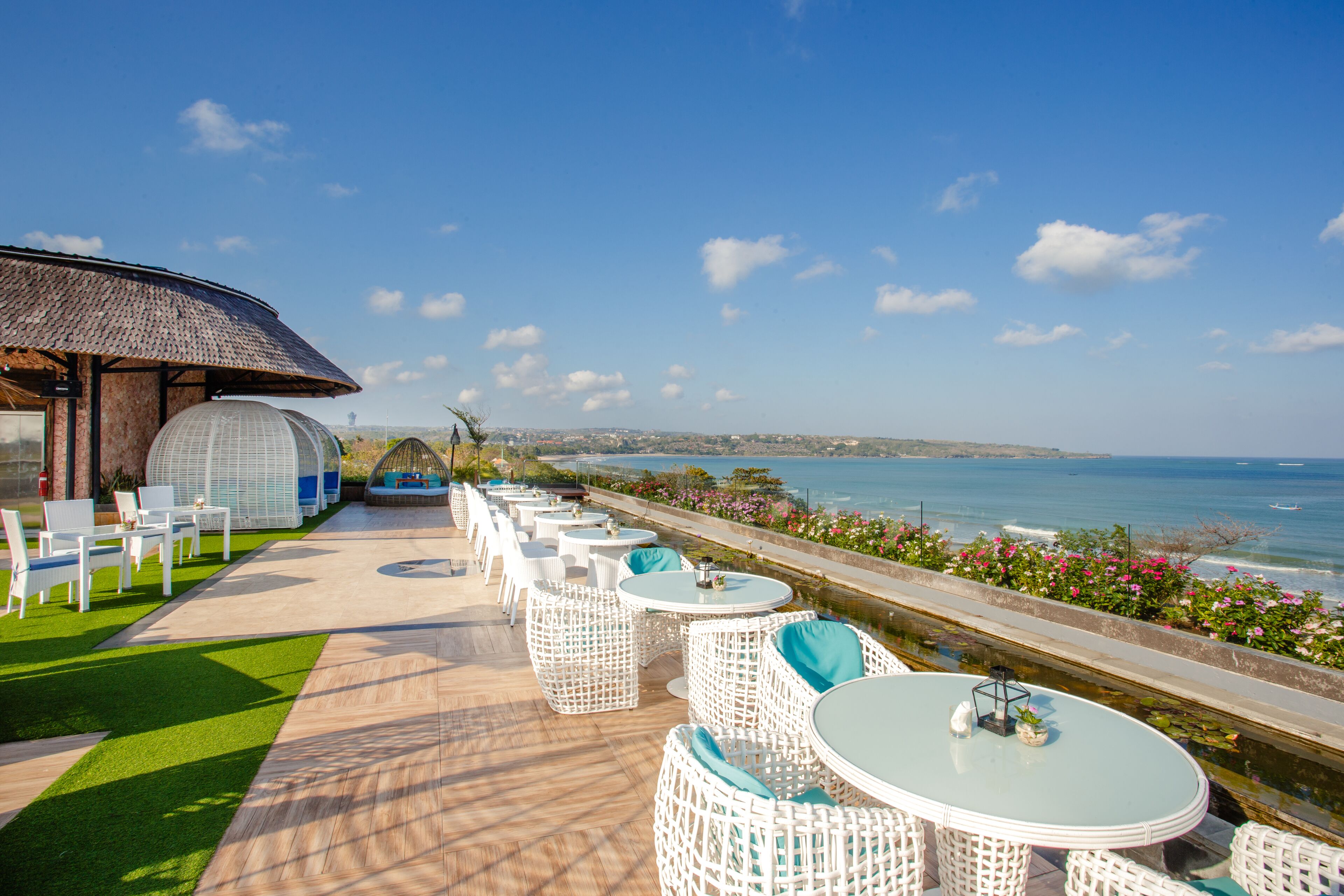 On the beach, white sand