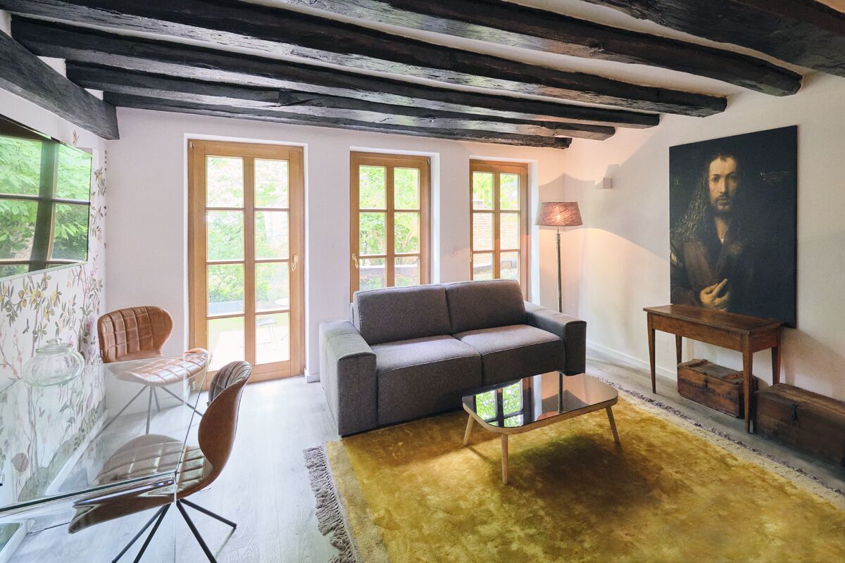 Junior-Studiosuite, 1 King-Bett, Terrasse, Gartenblick | Pillowtop-Betten, Schreibtisch, Verdunkelungsvorhänge, kostenloses WLAN