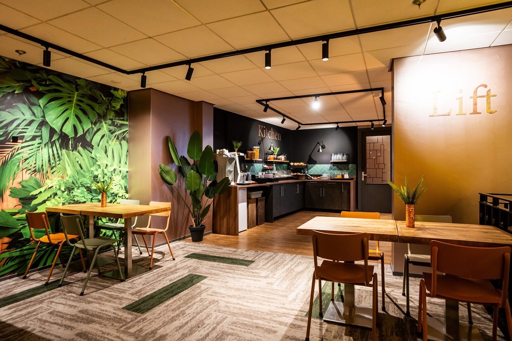 Serveert diner, internationale gerechten