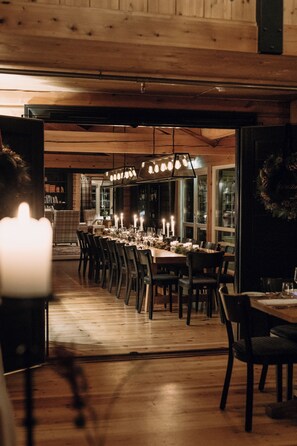 Dinner served, local cuisine