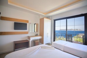 双人房, 海景 | 迷你吧、办公桌、隔音、熨斗/熨板