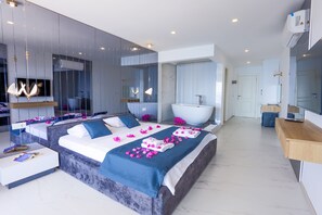 Chambre Deluxe, véranda, vue mer
