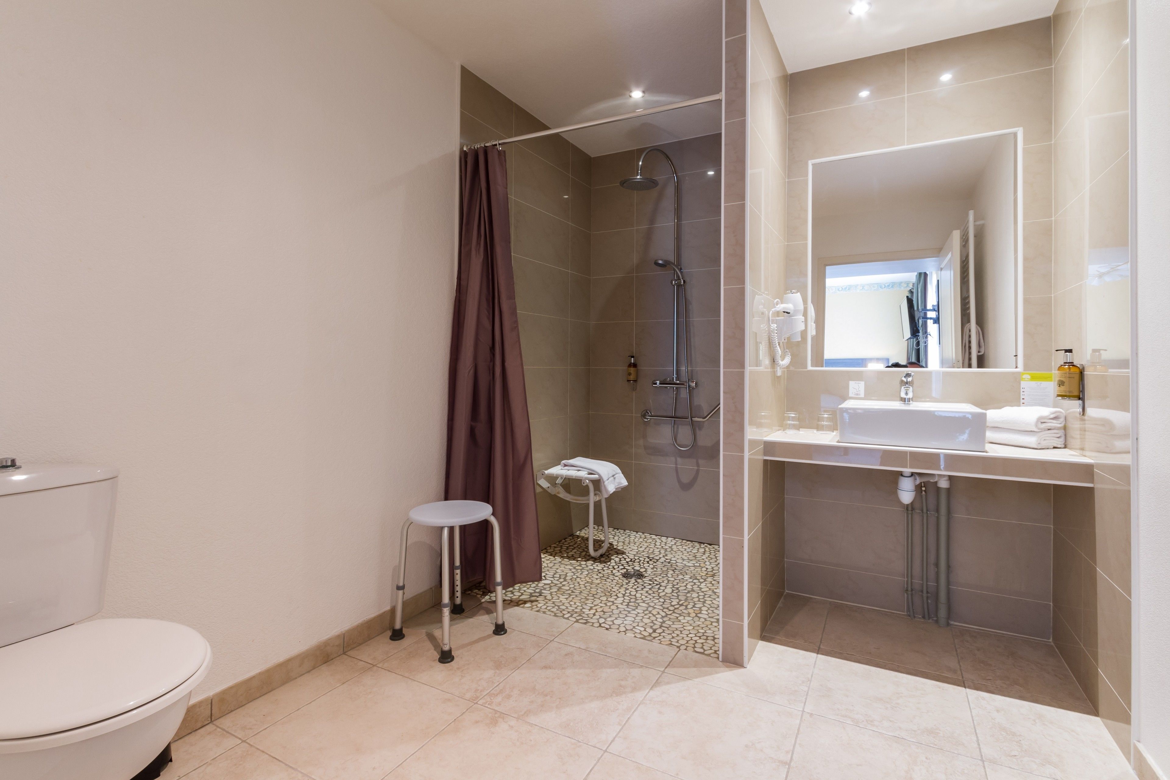 superior double or twin room | bathroom | hair dryer, towels