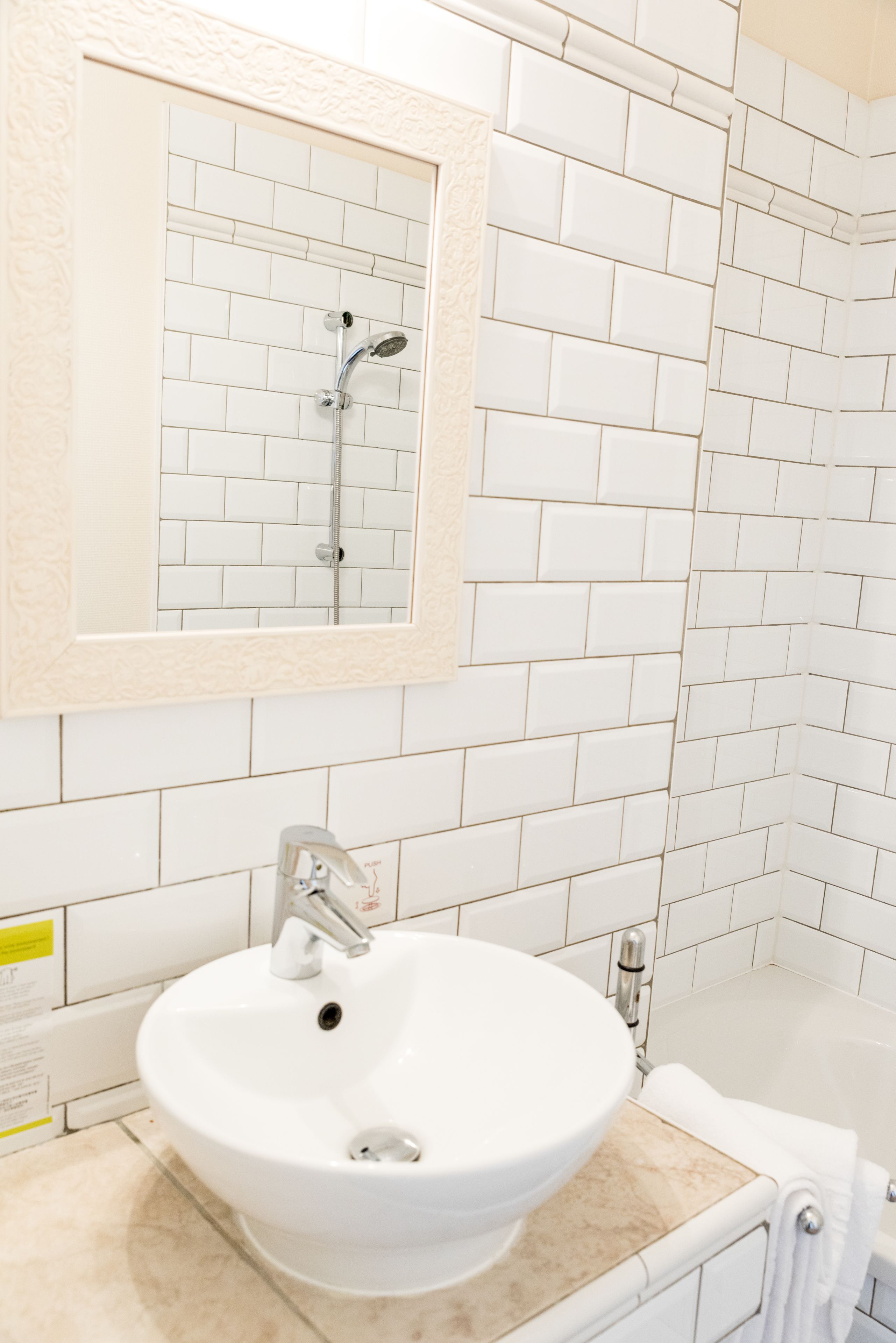 standard double room | bathroom | hair dryer, towels