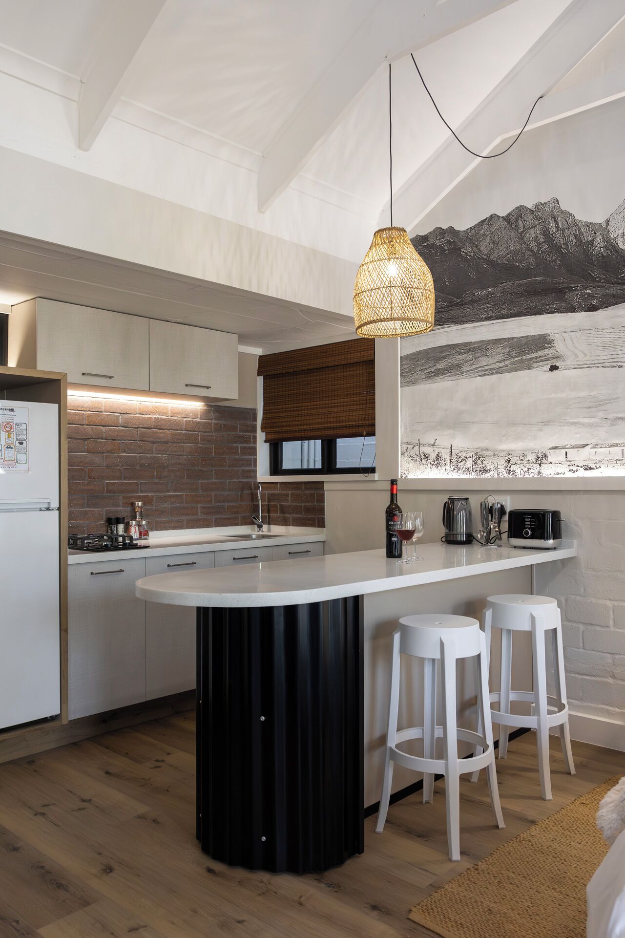 First Floor Studio: King (2) | Private kitchen | Fridge, microwave, oven, stovetop