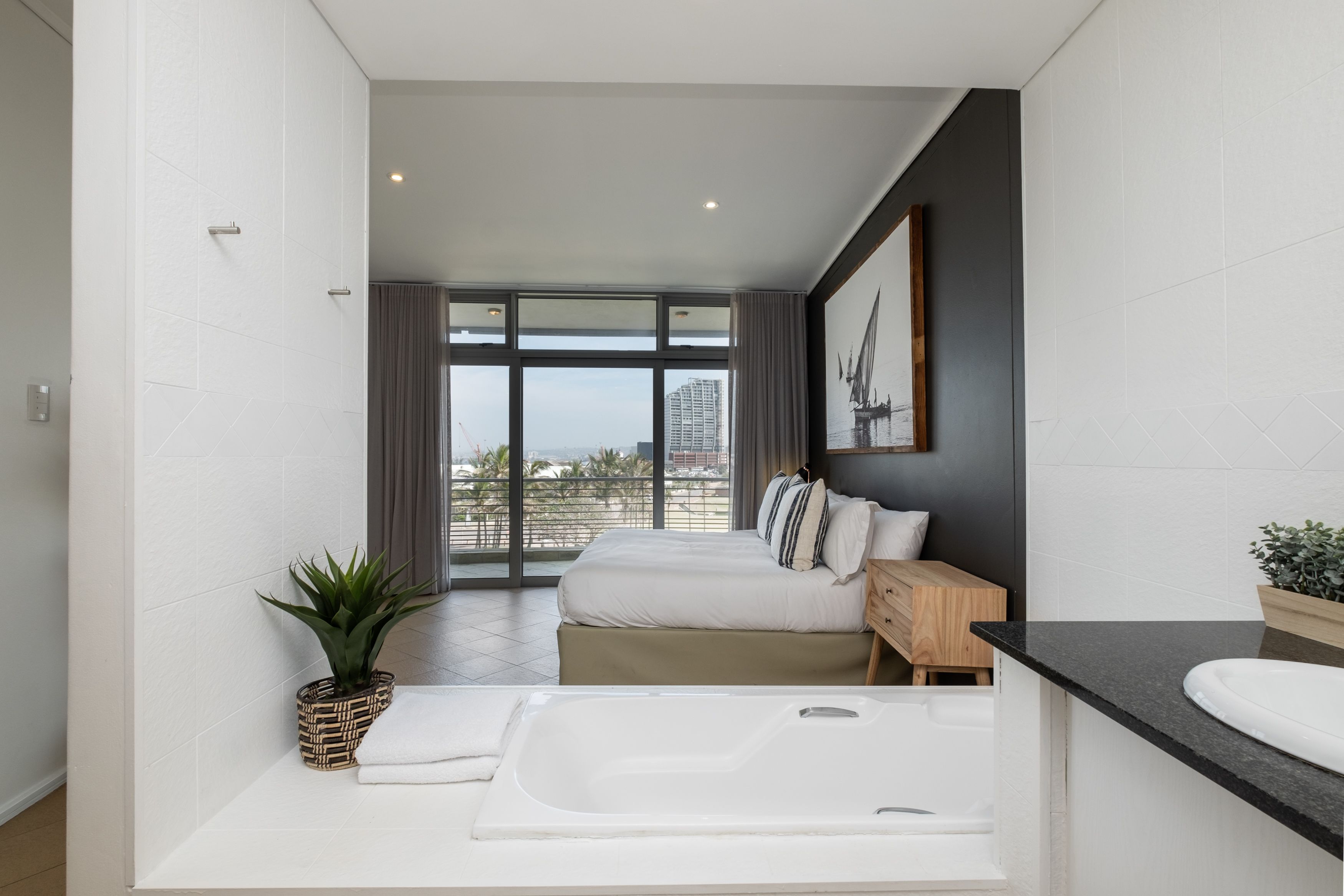 Appartement Confort, 3 chambres, vue canal, en front de plage