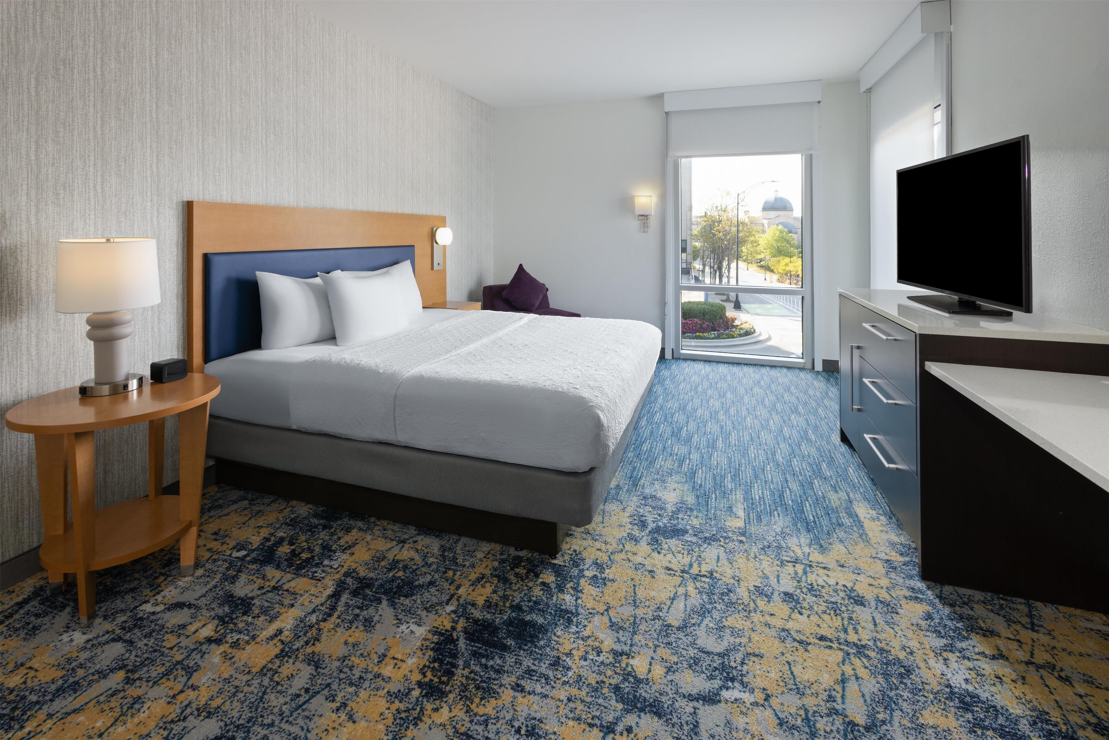 premium bedding, in-room safe, desk, blackout curtains