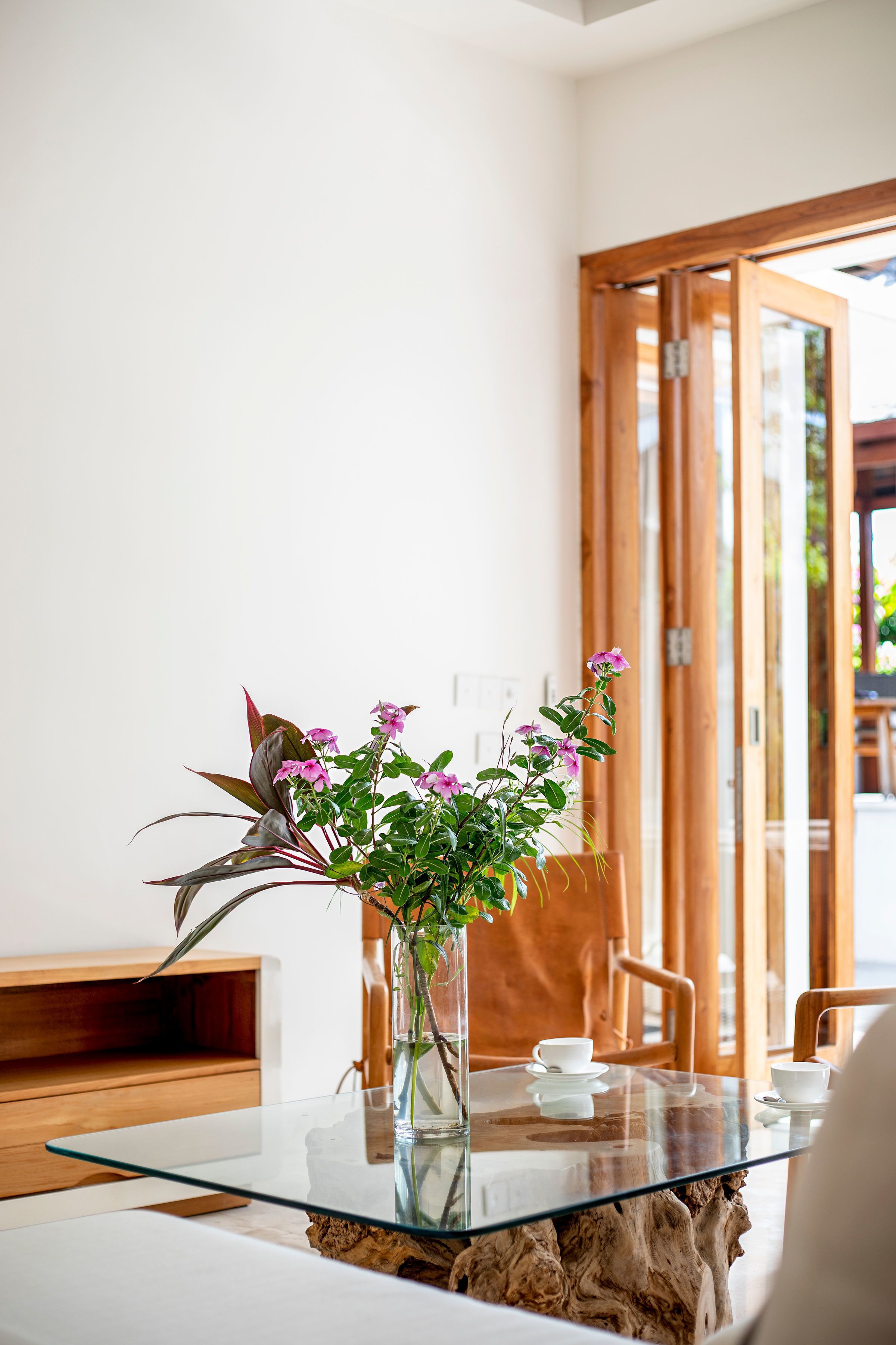 2 bedroom pool villa | living room | 50-inch flat-screen tv with cable channels, tv