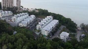 Vue depuis lâhĂ©bergement