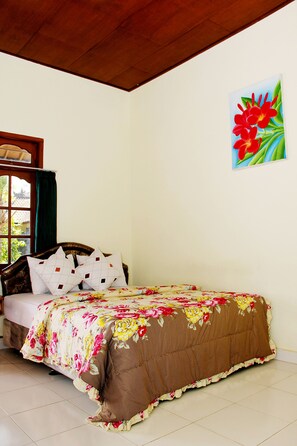 Double Room, Poolside | Minibar, in-room safe, desk, blackout drapes - Warung Coco Hostel (Kuta)