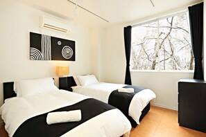 Căn hộ, 3 phòng ngủ, không hút thuốc (Double bedx1, Twin bedx2, Bunk bedx1) | Bàn, truy cập Internet không dây miễn phí, bộ trải giường 